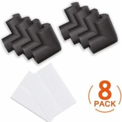 [Lot De 8] Protection Coin De Table, Mousse Souple Protection Angle Sécurité Bébé Angle Droit Anti-Chocs Protege De Coins Avec Résistant Adhésifs Pour Tables Et Tout Meubles Pointus(Pas D'Odeur) -Fispool Magasin 52507029 4
