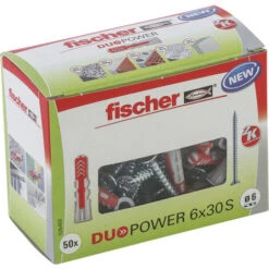 Fischer DuoPower + Vis 6x30 S DIY - 50/bte -Fispool Magasin 52730729 2