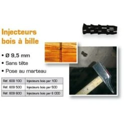 LOT De 100 Injecteurs Bois DALEP Ø9.5MM - 609100 -Fispool Magasin 5286951 3