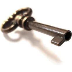 Clé De Meuble Anglaise Laitonné Vieilli Ancien Serrure Décoration Rustique Vintage Clef -Fispool Magasin 53618486 2