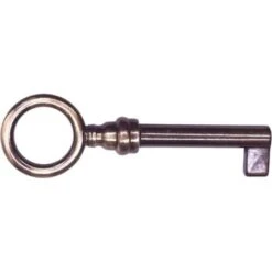 Clé De Meuble Ancien Serrure Décoration Rustique Vintage Clef Zamak (ronde-laitonné Vieilli)