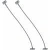2x Limiteur D'ouverture De Porte Meuble 200mm Compas De Retenue à Visser Plastique (Gris) -Fispool Magasin 53618502 1