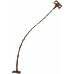 2x Limiteur D'ouverture De Porte Meuble 200mm Compas De Retenue à Visser Plastique (Marron)