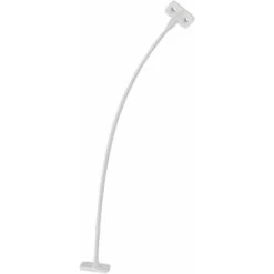 2x Limiteur D'ouverture De Porte Meuble 200mm Compas De Retenue à Visser Plastique (Blanc)