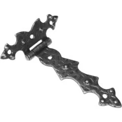 2x Charnière Plate Meuble Ancien Vintage 70x105 Retro Fer Forgé Noir Rustique Armoire Porte Placard -Fispool Magasin 53620475 3