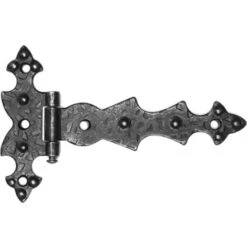 2x Charnière Plate Meuble Ancien Vintage 70x105 Retro Fer Forgé Noir Rustique Armoire Porte Placard -Fispool Magasin 53620475 4