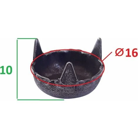 10x Clou Décoratif Vintage 3 Pointes 16mm Acier Fer Aspect Bronze Vintage Rustique Meuble Cache Vis 5 10x Clou Décoratif Vintage 3 Pointes 16mm Acier Fer Aspect Bronze Vintage Rustique Meuble Cache Vis – Image 3