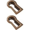 2x Entrée De Clé Laiton Bronze à Encastrer Clef Vintage Rustique Meuble Ancien -Fispool Magasin 53869398 1