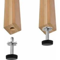 4X Vis Pied De Meuble M4x15 + 4X écrous à Griffe M4 Réglable Embout Table Chaise étagère -Fispool Magasin 53869399 3