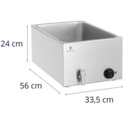 Bain-Marie Professionnel Royal Catering Maintien Au Chaud 600 W 30 - 80 °C -Fispool Magasin 53952300 5