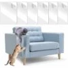Protecteur Rayure Chat Protecteur De Rayure De Chat,Protecteur De Chat Catch Scratch Transparent Flexible,Pet Couch Protector Stop Chats Scratching Furniture Éviter Les Rayures，Starlight，6Pcs