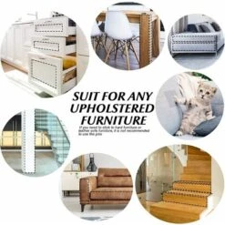 Protecteur Rayure Chat Protecteur De Rayure De Chat,Protecteur De Chat Catch Scratch Transparent Flexible,Pet Couch Protector Stop Chats Scratching Furniture Éviter Les Rayures，Starlight，6Pcs -Fispool Magasin 54158745 5