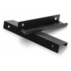 Lot De 10 Poignée Noir Poignée De Meuble Noir- Poignée Invisible Poignee De Meuble Cuisine Noir Poignée Meuble Noir Mat En Alliage D'Aluminium Entraxe 96mm -Fispool Magasin 54847833 4