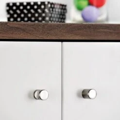 Emuca Bouton Pour Meuble Panama, Ø 20, Zamak, Chromé, 1 Lot De 20 Unités -Fispool Magasin 54868262 3