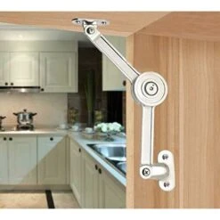Lot De 2 Compas à Système D’amortissement Pour Abattants De Portes Relevables De Placard De Cuisine -Fispool Magasin 54916352 3