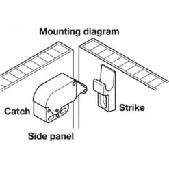Loqueteau Acier à Ressort Automatique Et Rouleau Avec Contre Pièce Loquet Fermeture Meuble Porte Placard Cuisine Salle De Bain 11 Loqueteau Acier à Ressort Automatique Et Rouleau Avec Contre Pièce Loquet Fermeture Meuble Porte Placard Cuisine Salle De Bain -Fispool Magasin 54965890 5