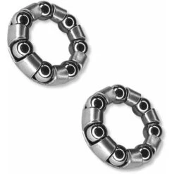 2x Roulement Cage à Billes Vélo Acier 15mm 25mm 7 Billes 6,35mm Universel Roue Axe Moyeu Vélo Bricolage