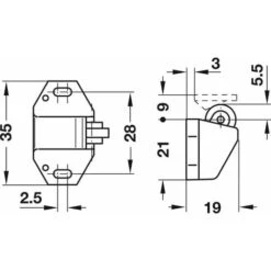 5x Loqueteau à Rouleau Blanc Universel Loquet Meuble Porte Placard Cuisine Salle De Bain -Fispool Magasin 55213279 2