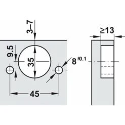 Charnière Blum 71B3550 Clip Top Blumotion 110° Pose D'angle Meuble Placard Cuisine Salle De Bain -Fispool Magasin 55287562 3