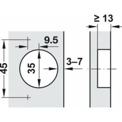 Charnière Blum 71B3550 Clip Top Blumotion 110° Pose D'angle Meuble Placard Cuisine Salle De Bain -Fispool Magasin 55287562 5