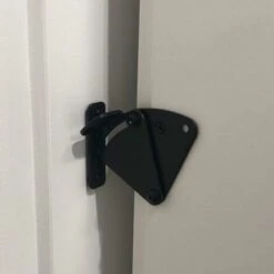 Verrou De Porte Coulissante Noir De Grande Taille à 90 Degrés, Boucle à Angle Droit, Verrouillage Pour Porte Coulissante, Travail Pour Portes De Poche, Garage Et Abri De Jardin，Starlight -Fispool Magasin 55490631 5