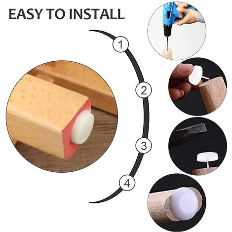 50x Patin Chaise De Plastique Patins Glisseurs Pour Meubles Ø20mm Protection Pied De Chaise 5 50x Patin Chaise De Plastique Patins Glisseurs Pour Meubles Ø20mm Protection Pied De Chaise – Image 3