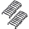 20pcs Poignée De Porte 128mm Entraxe Noir Bâton Cuisine Armoire Tiroir Chambre Tirer -Fispool Magasin 55942907 1