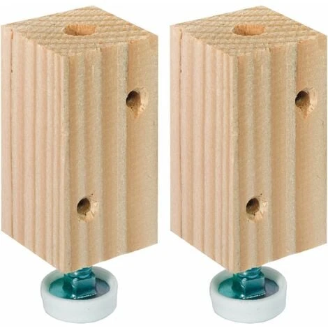 2x Pied Réglable Ajustable Vérin Vis De Réglage Poussoir Butée Avec Bloc Bois Meuble, Hauteur 55mm 3 2x Pied Réglable Ajustable Vérin Vis De Réglage Poussoir Butée Avec Bloc Bois Meuble, Hauteur 55mm