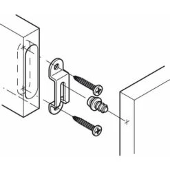 4x Ferrure D'assemblage Acier Bronze épaisseur Bois 16mm X Largeur 12mm Attache Fixation Support Tableau Cadre Meuble Lit équerre Plinthe -Fispool Magasin 56059135 3