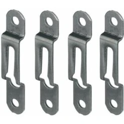 4x Ferrure D'assemblage Acier Bronze épaisseur Bois 17mm X Largeur 13mm Attache Fixation Support Tableau Cadre Meuble Lit équerre Plinthe