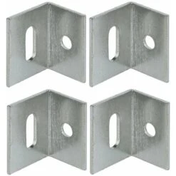 4x équerre De Fixation étagère Acier à Visser 21x25x17 Avec Trou Transversal Et Un Percage Ferrure Assemblage Bois Support Meuble Lit Table étagère Armoire