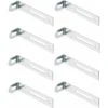 8x équerre De Fixation étagère Acier à Visser 77 X 15 X 21 Mm Ferrure Assemblage Universel Bois Support Meuble Lit Table étagère Armoire