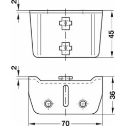 Ferrure D'assemblage Pour Lit équerre De Fixation Acier Hauteur Réglable Barre Centrale Sommier Latte Support Attache Meuble -Fispool Magasin 56343774 3