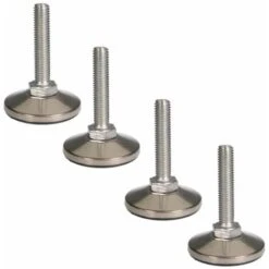4x Pied Réglable Ajustable M8 X 40 Mm Acier Inox Vérin Vis Réglage Poussoir Butée