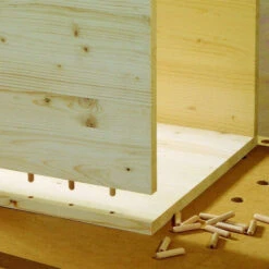 Lot De 50 Tourillons Cheville En Bois Massif Pour Bricolage Et Travail Du Bois - 5x30mm -Fispool Magasin 56801690 5