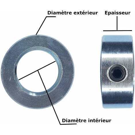 2x Bague D'arrêt 6x12x8mm Butée Mécanique Norme DIN 705 Collier Positionneur Serrage Axe Rotation Qualité Industrielle 4 2x Bague D'arrêt 6x12x8mm Butée Mécanique Norme DIN 705 Collier Positionneur Serrage Axe Rotation Qualité Industrielle – Image 2