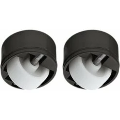 2x Roulette De Meuble 27mm Directionelle Capcité 50kg Sans Blocage Perçage 36mm Surface Souple