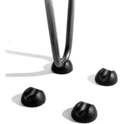Lot De 8 Protection Pour Pied De Chaise Jambes En Épingle à Cheveux Noir -Fispool Magasin 57562408 4