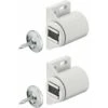 2x Loqueteau Magnétique à Aimant Rond Blanc Avec Vis Contreplaque à Visser Universel Porte Placard Cuisine Salle De Bain Meuble -Fispool Magasin 57599015 1