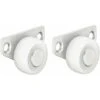 2x Roulette De Lit Rigide Lisse 30mm Charge 40kg Meuble étagère Armoire Lit Gigogne Acier Plastique