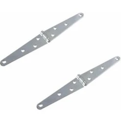2x Charnière Penture Double 150mm Acier Porte Portail Volet Bois