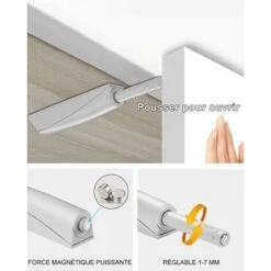 Push To Open Amortisseur Porte Placard Jiayi Loquet Magnetique Push Open Poussoir Placard Fermeture Magnétiques Pour Armoire Systeme Push To Open Amortisseur Tiroir