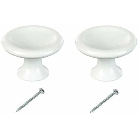 2x Bouton De Meuble Plastique Blanc Diamètre 25mm Avec Vis Hauteur 25mm Porte Commode étagère Cuisine Salle De Bain 3 2x Bouton De Meuble Plastique Blanc Diamètre 25mm Avec Vis Hauteur 25mm Porte Commode étagère Cuisine Salle De Bain