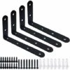 Support En Forme De L, 4 équerres à Angle Droit En Forme De L En Métal Ferreux 125 X 75 X 20 Mm, Utilisé Pour Soutenir Les Bancs Du Meuble De Table, Meubles Instables