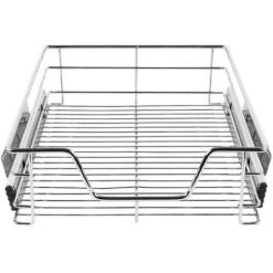 Skecten® 2 X Tiroir Télescopique Tiroir De Cuisine Tiroir Coulissant Pour Placard 46 Cm -Fispool Magasin 58435602 3