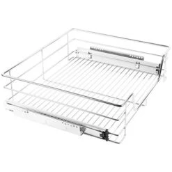 Skecten® 2 X Tiroir Télescopique Tiroir De Cuisine Tiroir Coulissant Pour Placard 46 Cm -Fispool Magasin 58435602 4