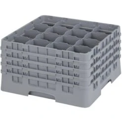 Casier À Verre 16 Compartiments 50 X 50 X 26,7 Cm Hauteur Des Verres : 23,8 Cm