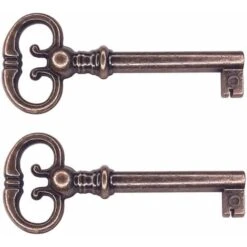 2x Clé De Meuble Anglaise Cuisse Grenouille 70mm Remplacement Ancien Serrure Décoration Rustique Armoire Vintage
