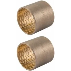 2x Palier Lisse Bague Coussinet 10x12x20mm Bronze Construction Mécanique Résiste à La Corrosion Lubrification Par Huile Graisse Capacité De Charge élevée