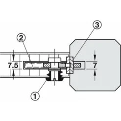 2x Ferrure D'assemblage Gâche Pour Verrou à Mortaiser Acier 90mm Meuble Bois Fixation -Fispool Magasin 59257416 4